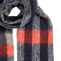 Clayre & Eef Sciarpa invernale da donna 50x210 cm Rosso Tessuto