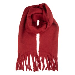Clayre & Eef Sciarpa invernale da donna 40x190 cm Rosso Tessuto