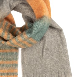 Clayre & Eef Sciarpa invernale da donna 50x180 cm Giallo Tessuto