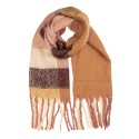 Clayre & Eef Sciarpa invernale da donna 50x210 cm Rosa Tessuto