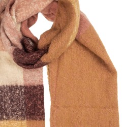 Clayre & Eef Sciarpa invernale da donna 50x210 cm Rosa Tessuto