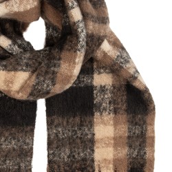 Clayre & Eef Sciarpa invernale da donna 50x210 cm Marrone Tessuto