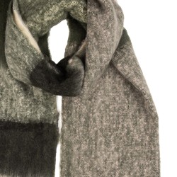 Clayre & Eef Sciarpa invernale da donna 50x210 cm Nero Tessuto