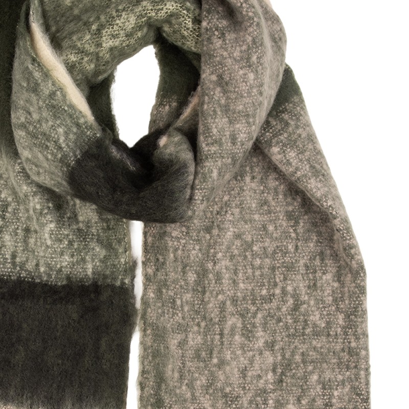 Clayre & Eef Sciarpa invernale da donna 50x210 cm Nero Tessuto