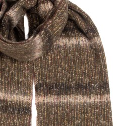 Clayre & Eef Sciarpa invernale da donna 50x210 cm Marrone Tessuto