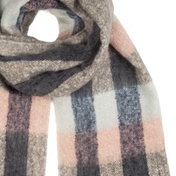 Clayre & Eef Winter Scarf Women 50x210 cm Blue Textile