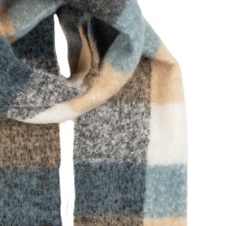 Clayre & Eef Sciarpa invernale da donna 38x200 cm Beige Tessuto
