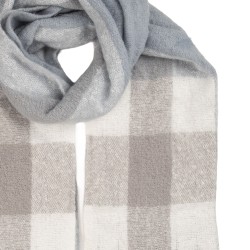 Clayre & Eef Sciarpa invernale da donna 50x210 cm Grigio Tessuto