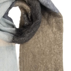 Clayre & Eef Sciarpa invernale da donna 50x180 cm Blu Tessuto