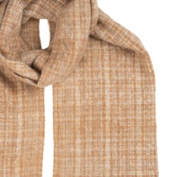Clayre & Eef Sciarpa invernale da donna 50x210 cm Marrone Tessuto