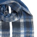 Clayre & Eef Sciarpa invernale da donna 50x210 cm Blu Tessuto