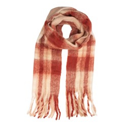 Clayre & Eef Winter Scarf Women 50x210 cm Red Textile