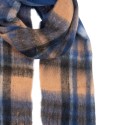 Clayre & Eef Sciarpa invernale da donna 50x210 cm Blu Tessuto