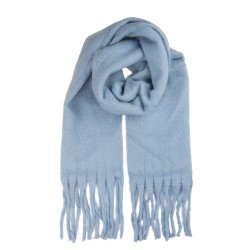 Clayre & Eef Sciarpa invernale da donna 40x190 cm Blu Tessuto