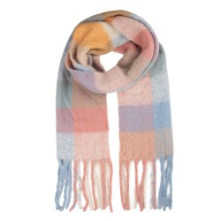 Clayre & Eef Sciarpa invernale da donna 38x200 cm Rosa Tessuto