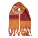 Clayre & Eef Sciarpa invernale da donna 50x210 cm Rosso Tessuto