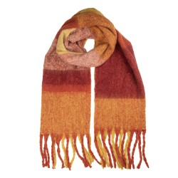Clayre & Eef Sciarpa invernale da donna 50x210 cm Rosso Tessuto