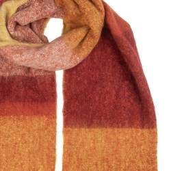 Clayre & Eef Sciarpa invernale da donna 50x210 cm Rosso Tessuto