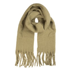Clayre & Eef Sciarpa invernale da donna 40x190 cm Verde Tessuto