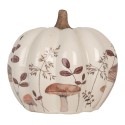 Clayre & Eef Figur Kürbis Ø 14x13 cm Beige Keramik