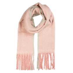 Clayre & Eef Châle d'hiver pour dames 38x190 cm Rose Textile
