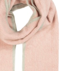 Clayre & Eef Châle d'hiver pour dames 38x190 cm Rose Textile