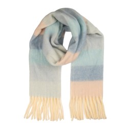 Clayre & Eef Sciarpa invernale da donna 40x180 cm Blu Tessuto