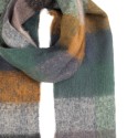 Clayre & Eef Sciarpa invernale da donna 38x200 cm Grigio Tessuto