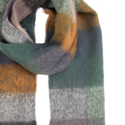 Clayre & Eef Sciarpa invernale da donna 38x200 cm Grigio Tessuto