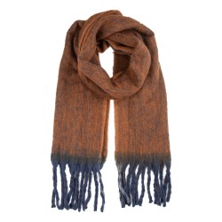 Clayre & Eef Sciarpa invernale da donna 38x190 cm Marrone Tessuto