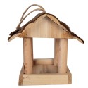 Clayre & Eef Bird Feeder House 19x18x19 cm Brown Wood