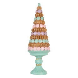 Clayre & Eef Decorazione di Natalizie Albero di Natale Ø 13x40 cm Verde Plastica