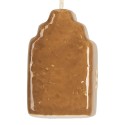 Clayre & Eef Christmas Ornament House 4x4x6 cm Brown Ceramic