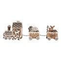 Clayre & Eef Decorazione di Natalizie Albero di Natale 33x10x15 cm Marrone Plastica