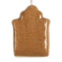 Clayre & Eef Christmas Ornament House 4x4x5 cm Brown Ceramic