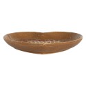 Clayre & Eef Breakfast Plate Heart 17x17x3 cm Brown Ceramic