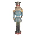 Clayre & Eef Beeld Notenkraker 21x15x60 cm Blauw Kunststof