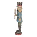 Clayre & Eef Beeld Notenkraker 21x15x60 cm Blauw Kunststof