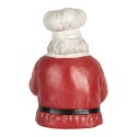 Clayre & Eef Decorazione Babbo Natale 25x25x35 cm Rosso Plastica