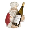 Clayre & Eef Decorazione Babbo Natale 25x25x35 cm Rosso Plastica