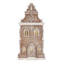 Clayre & Eef Gingerbread house with LED 17x15x35 cm Brown Plastic