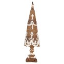Clayre & Eef Decorazione Albero di Natale Ø 9x32 cm Marrone Plastica
