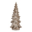 Clayre & Eef Decorazione Albero di Natale 12x11x25 cm Marrone Plastica