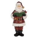 Clayre & Eef Decorazione di Natalizie Babbo Natale 10x10x22 cm Rosso Plastica
