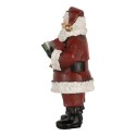 Clayre & Eef Decorazione di Natalizie Babbo Natale 10x10x22 cm Rosso Plastica
