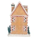 Clayre & Eef Gingerbread house with LED 17x12x26 cm Brown Plastic