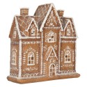 Clayre & Eef Maison en pain d'épices avec LED 21x8x20 cm Marron Plastique