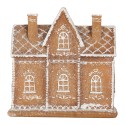 Clayre & Eef Maison en pain d'épices avec LED 21x8x20 cm Marron Plastique