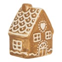 Clayre & Eef Lebkuchenhaus 6x4x7 cm Braun Keramik