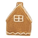 Clayre & Eef Lebkuchenhaus 6x4x7 cm Braun Keramik